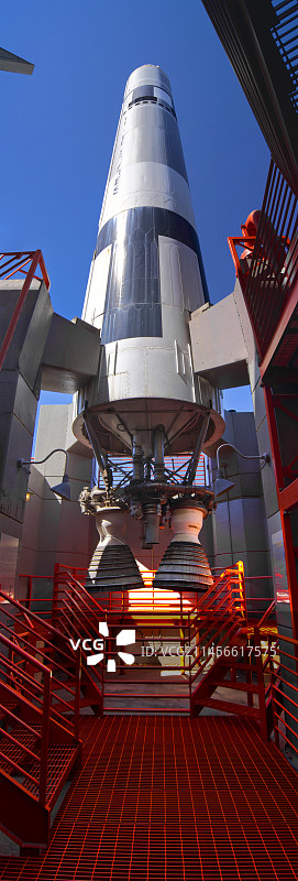 堪萨斯州宇宙中心的泰坦火箭图片素材