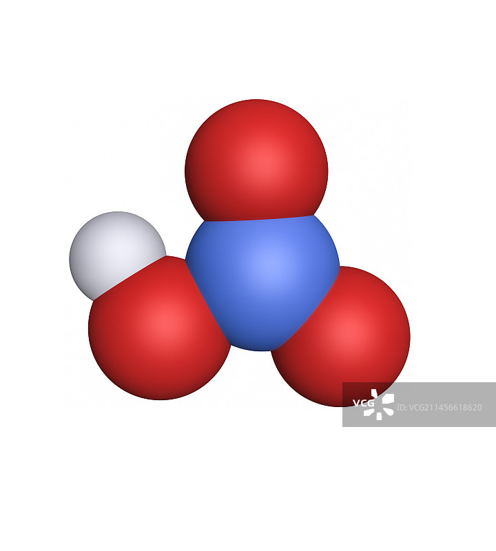 硝酸分子模型图片素材