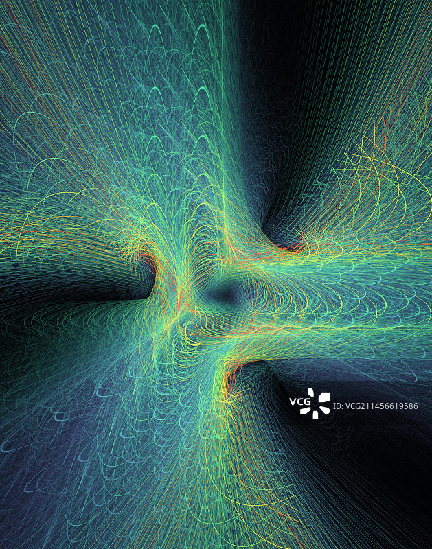 量子纠缠或引力波图片素材