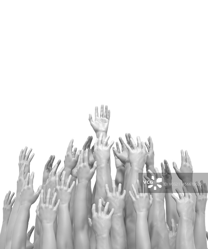 举手的概念插图图片素材