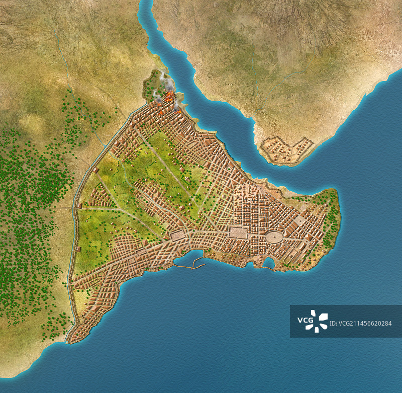 君士坦丁堡插画图片素材