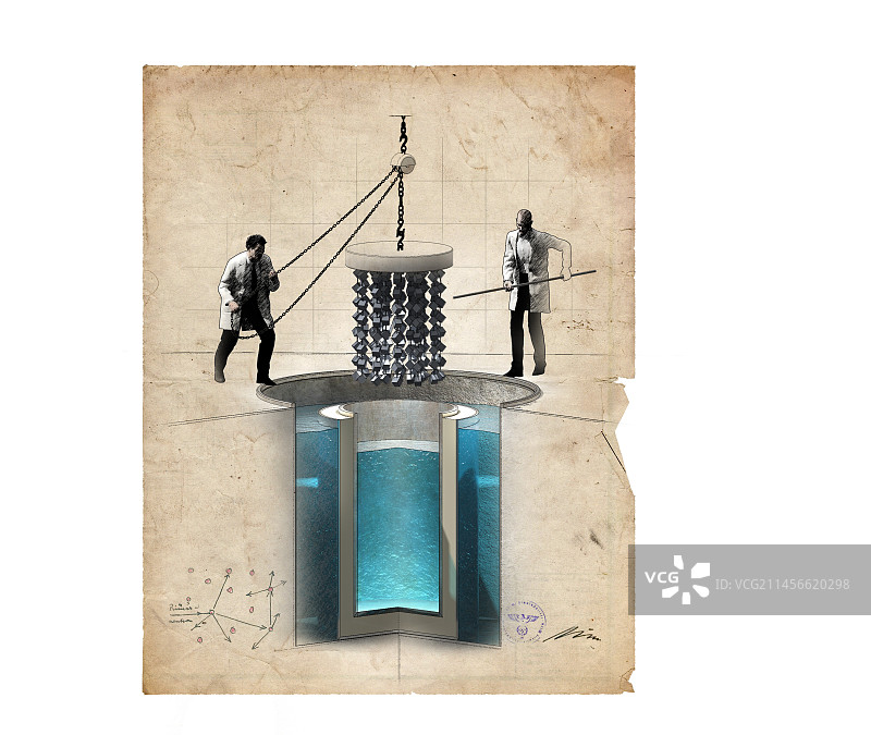 海格洛赫研究反应堆插图图片素材