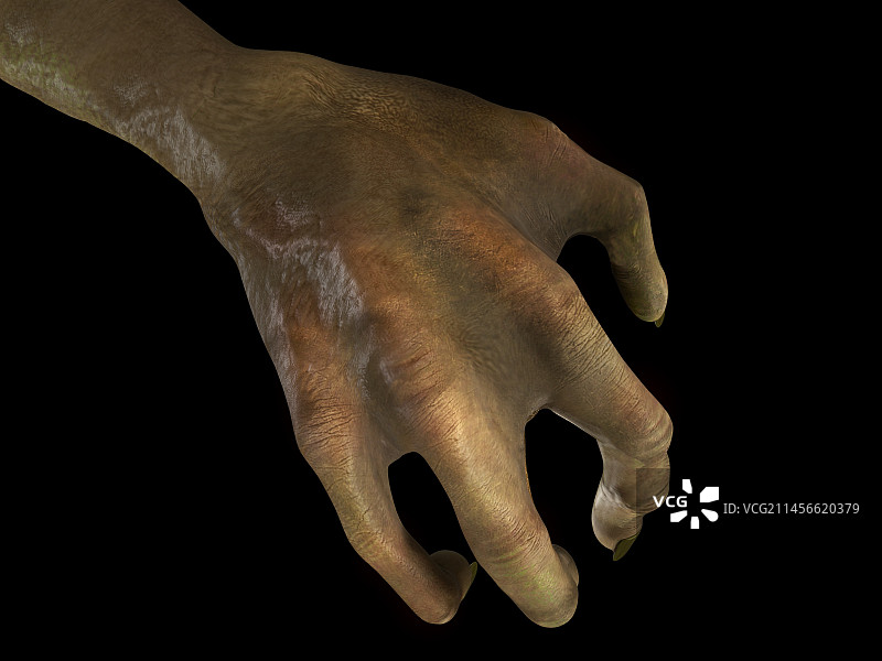 外星生物手部插画图片素材