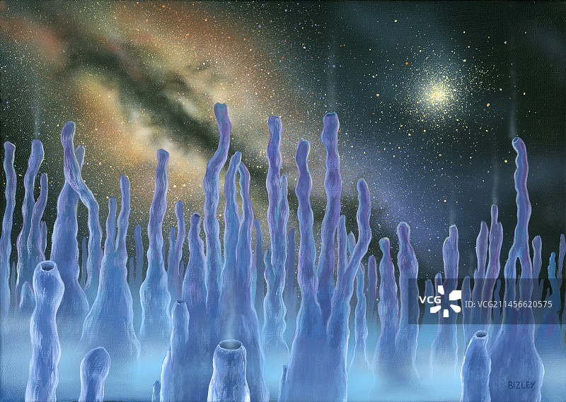 地外生物学插图图片素材