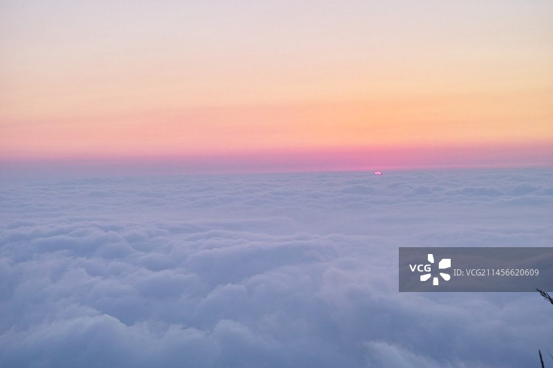 福安白云山日出云海图片素材