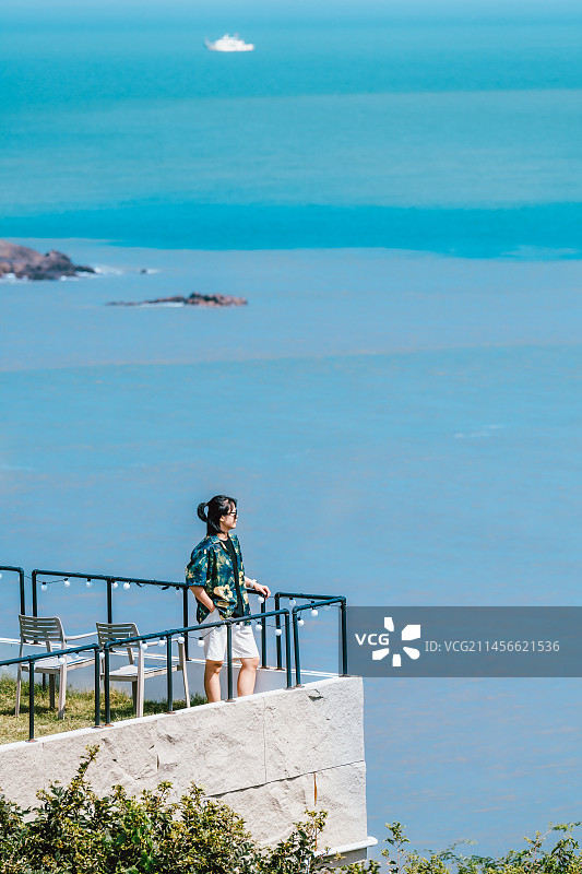 舟山白沙岛海景房风光图片素材