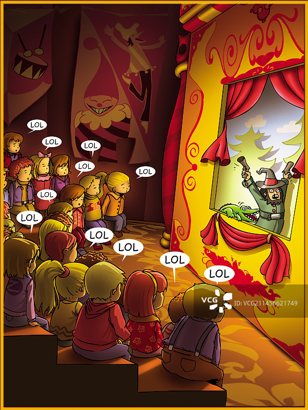 讽刺性文本插画图片素材