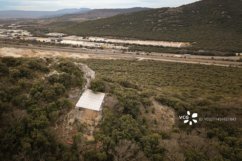 芒德林洞穴考古遗址，法国图片素材