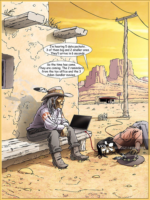 数据流讽刺插画图片素材