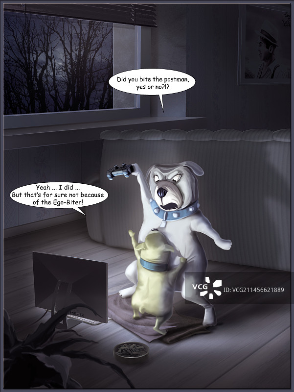 电子游戏中的暴力，讽刺插画图片素材