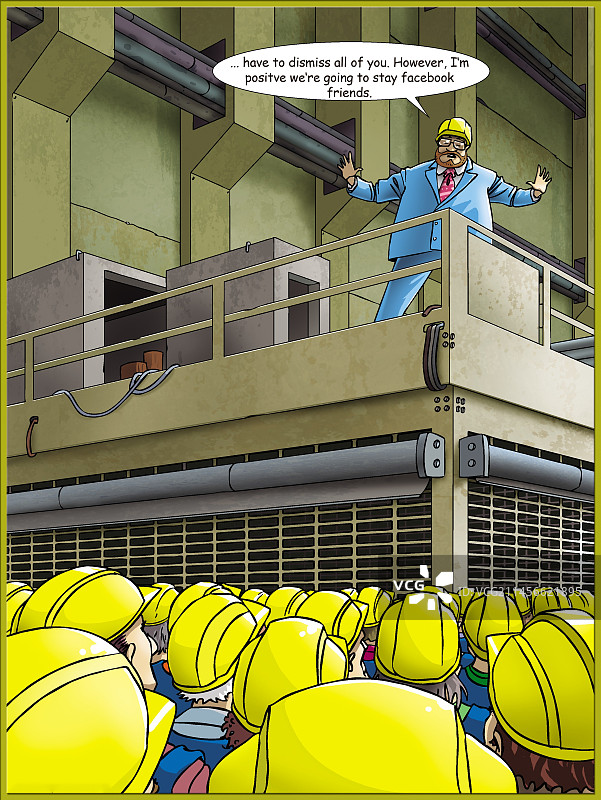 讽刺插画：虚假的朋友图片素材