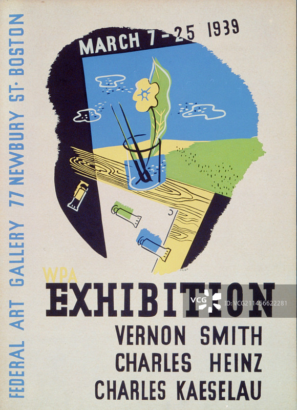1939年联邦艺术项目展览海报图片素材