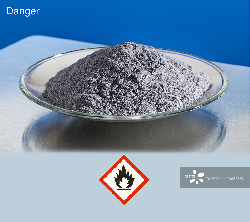 铝粉和危险象形图图片素材