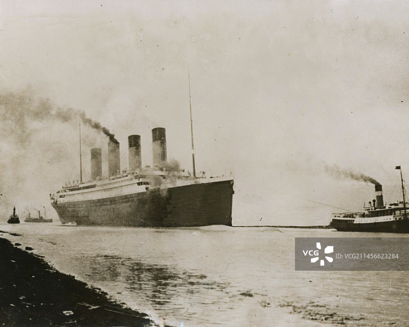泰坦尼克号的试航图片素材