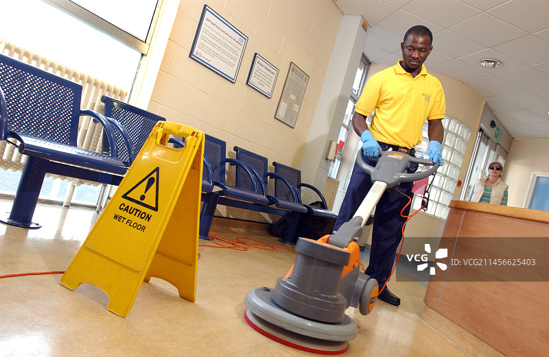 清洁医院地板图片素材