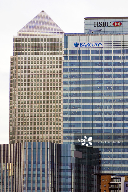 金丝雀码头建筑图片素材