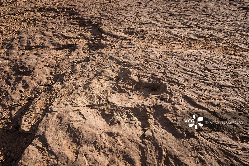 恐龙足迹，美国犹他州图片素材