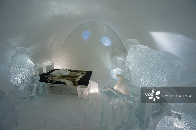 瑞典尤卡斯耶尔维冰雪酒店图片素材