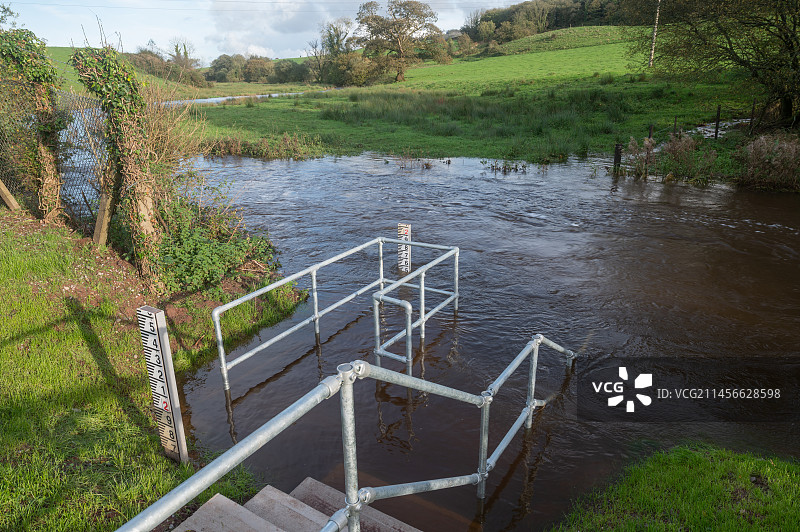 河流测量站图片素材