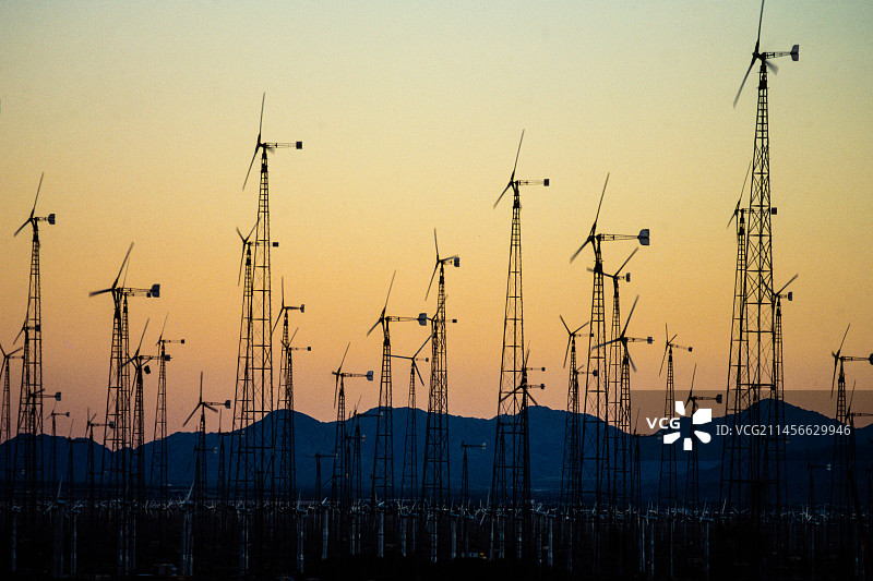 风力涡轮机图片素材