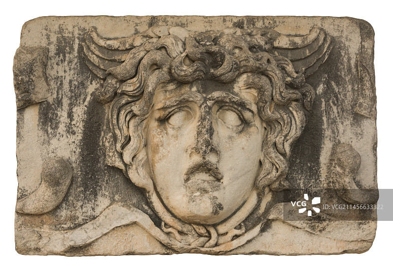 狄迪玛的美杜莎大理石雕塑图片素材