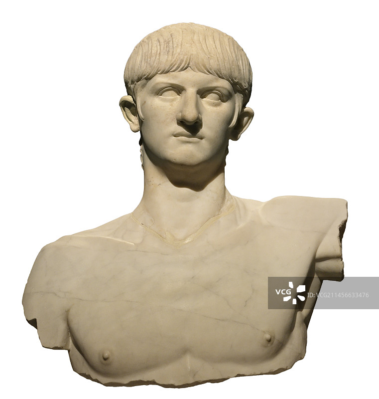 尼禄皇帝大理石半身像图片素材