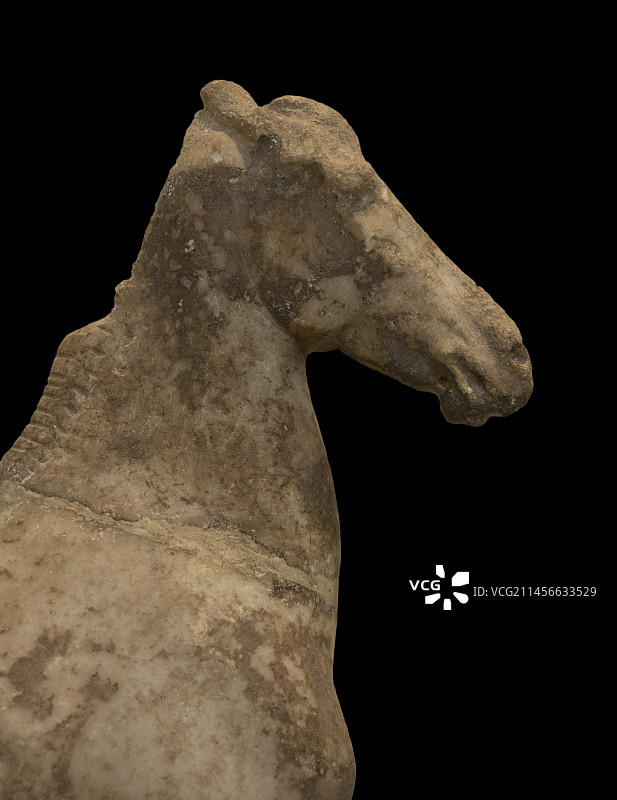 德尔斐受惊的马雕塑图片素材