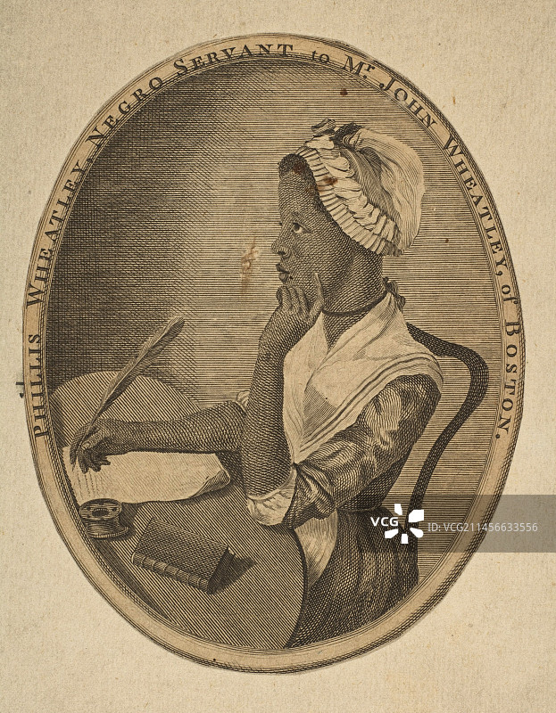 非裔美国作家菲利斯·惠特利图片素材