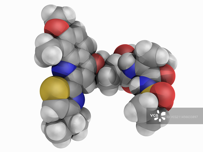 西美瑞韦分子模型图片素材