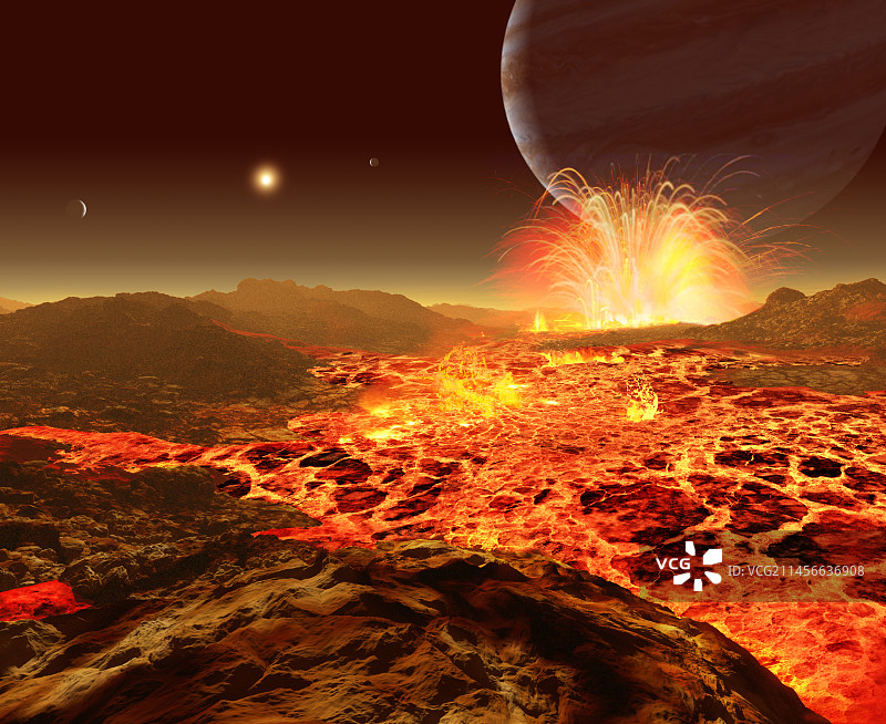 从木卫一看到的太阳图片素材