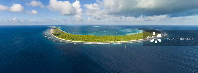 奥罗纳环礁航拍照片图片素材