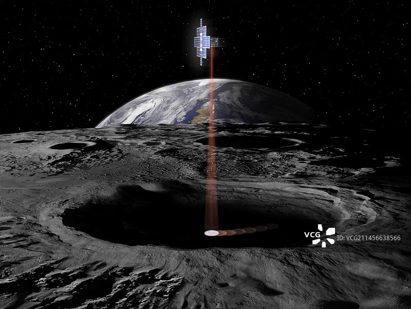 月球手电筒号探测器概念图图片素材