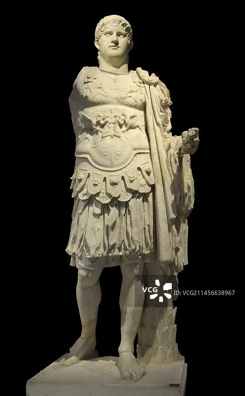 尼禄皇帝的胸甲雕像图片素材