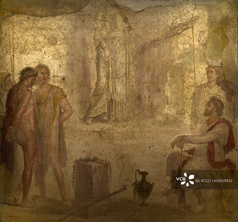 《伊菲革涅亚在陶里斯》湿壁画图片素材