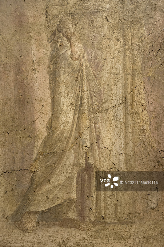 庞贝壁画中的伊菲革涅亚图片素材