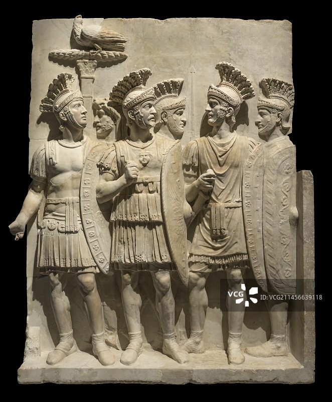 禁卫军大理石浮雕图片素材