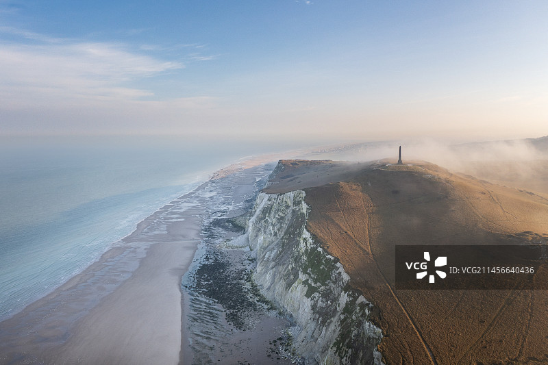 sunrise, Opal Coast, Pas-de-Calais, France图片素材