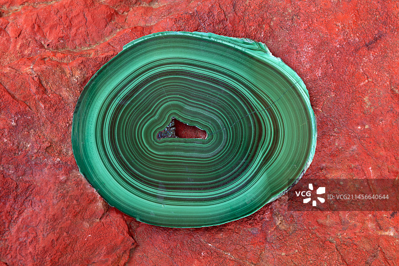 碧玉上的孔雀石图片素材