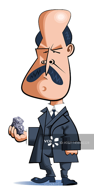 英国物理学家威廉·亨利·布拉格图片素材