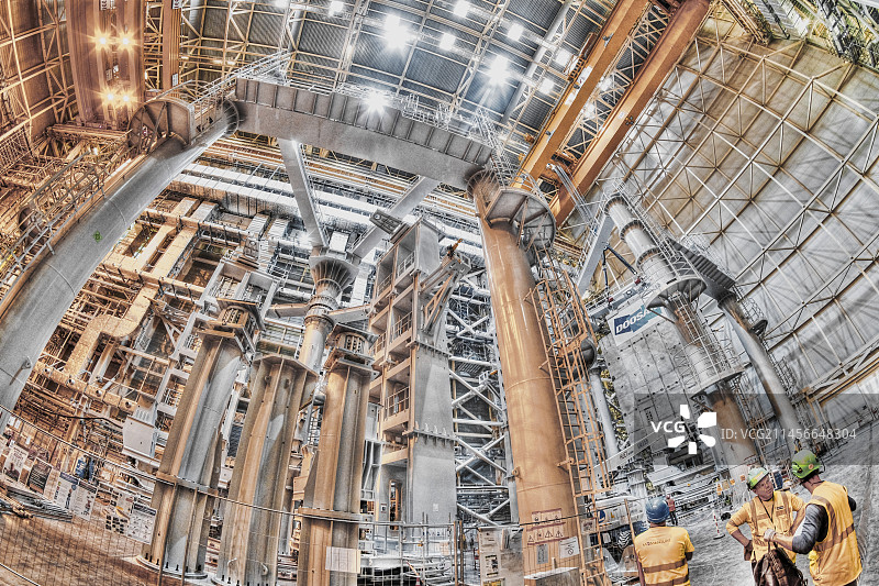 ITER聚变研究反应堆建设图片素材