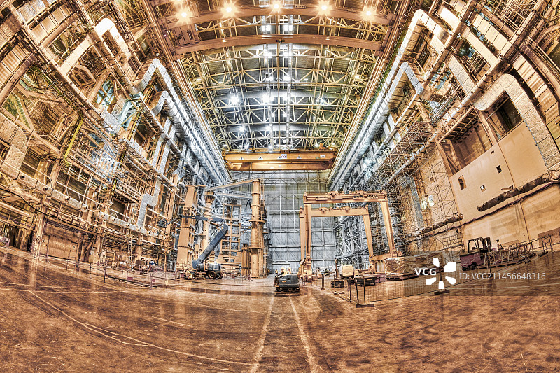 ITER聚变研究反应堆建设图片素材