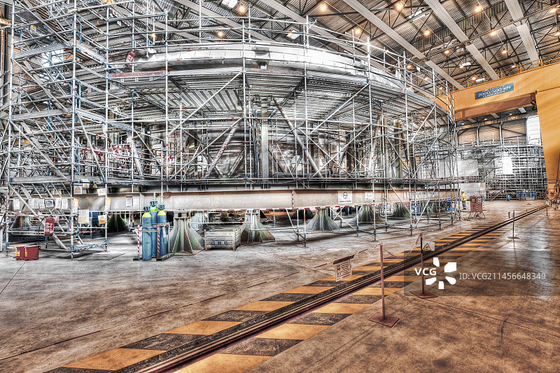 ITER聚变研究反应堆建设图片素材