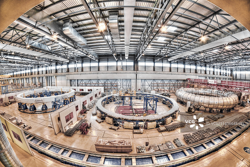 ITER聚变研究反应堆建设图片素材