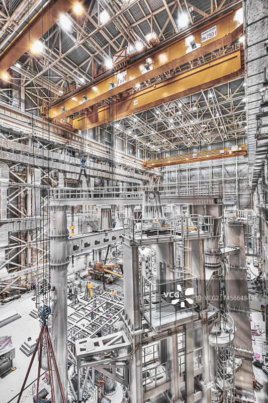 ITER聚变研究反应堆建设图片素材