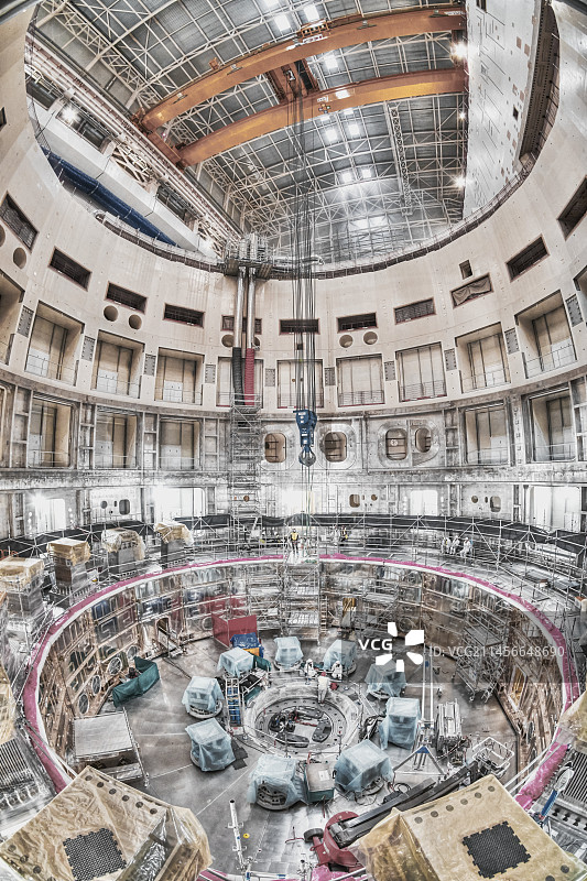 ITER聚变研究反应堆建设图片素材