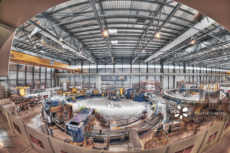 ITER聚变研究反应堆建设图片素材