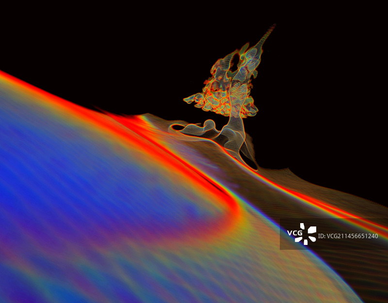 人耳3D CT扫描图片素材