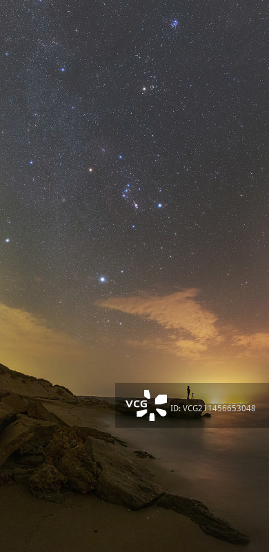 伊朗波斯湾冬季星空图片素材