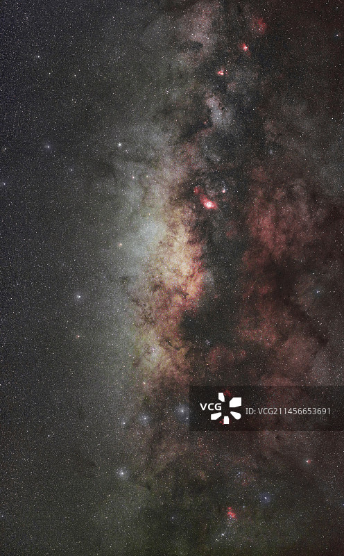 银河系的中心隆起图片素材