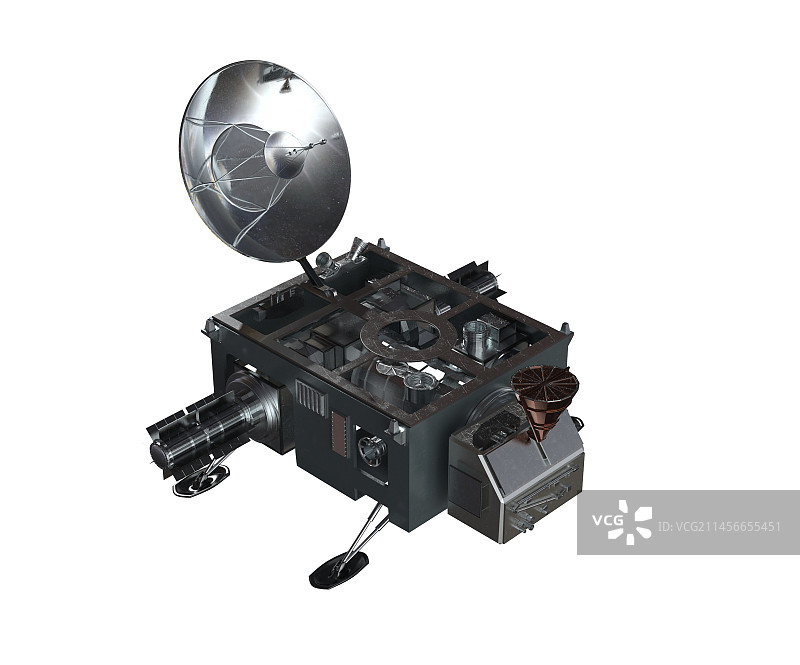 土卫二轨道着陆器航天器插图图片素材